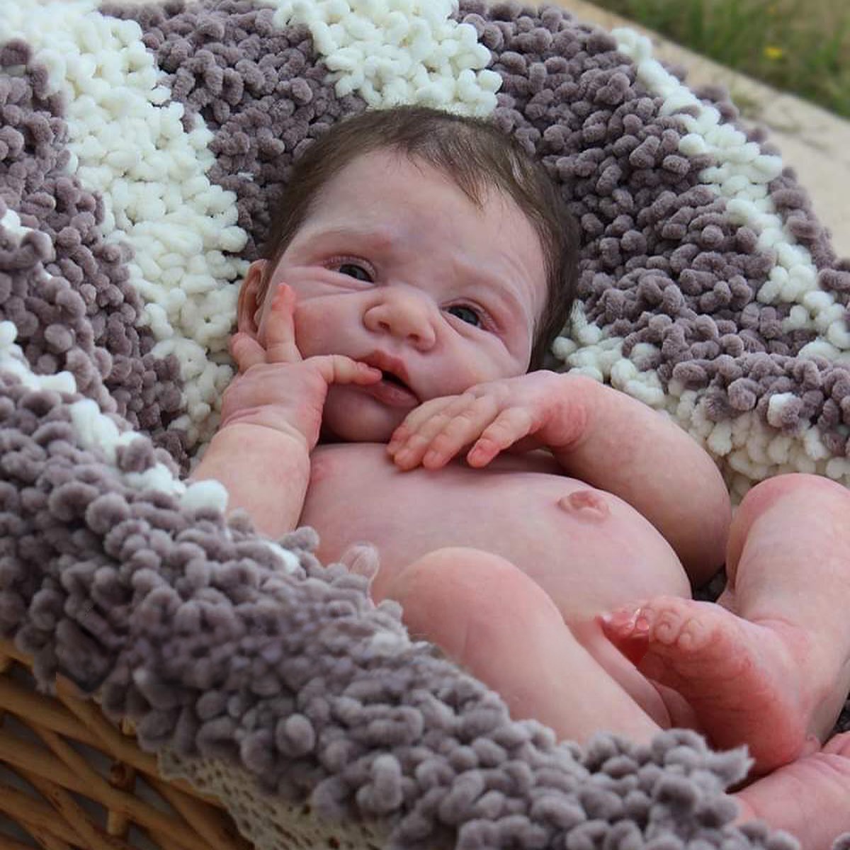 Baby June, Awake Full Body Silicone Reborn Baby Girl
