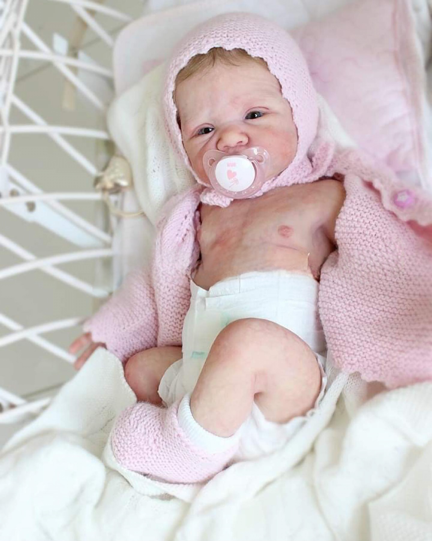 Baby June, Awake Full Body Silicone Reborn Baby Girl
