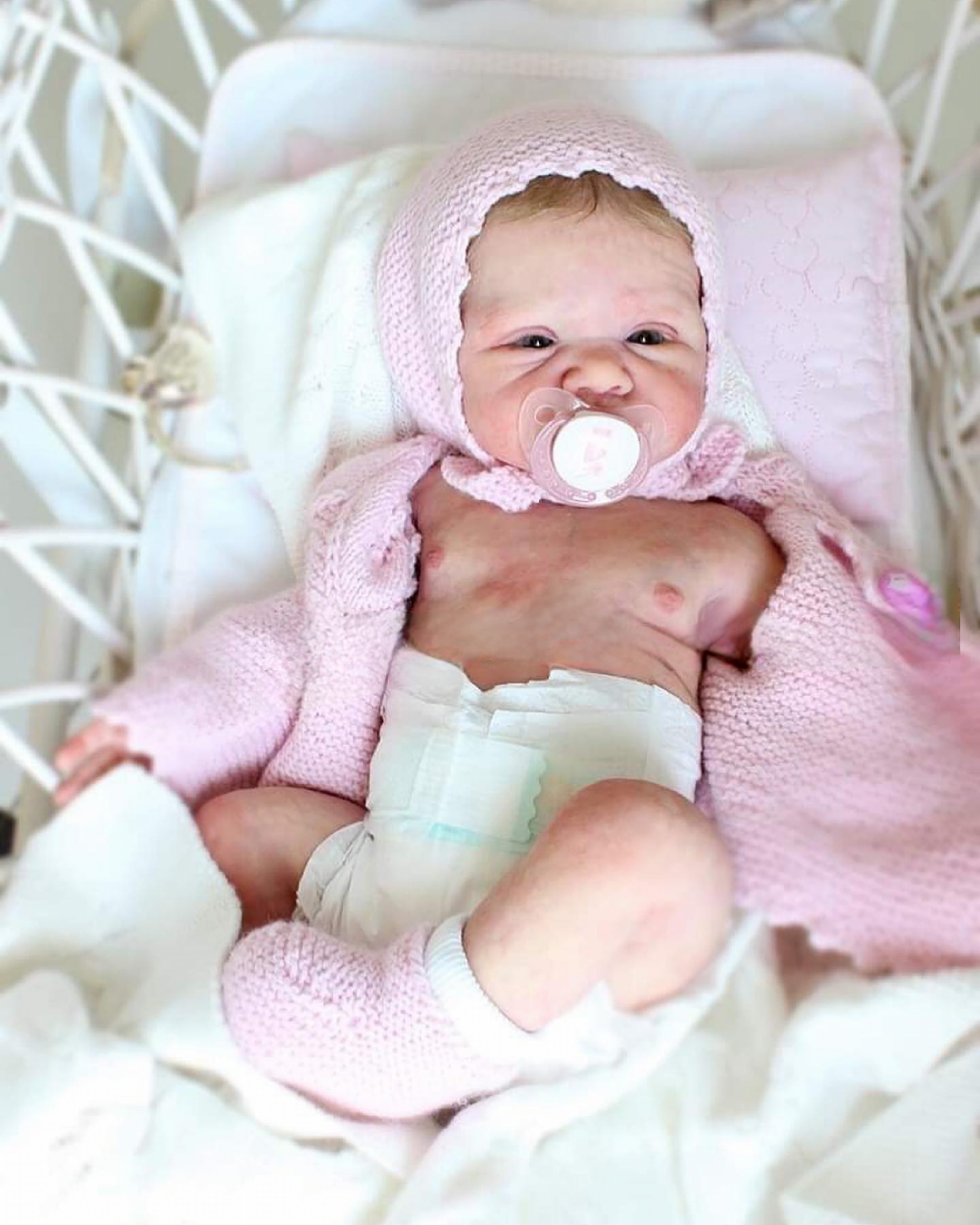 Baby June, Awake Full Body Silicone Reborn Baby Girl