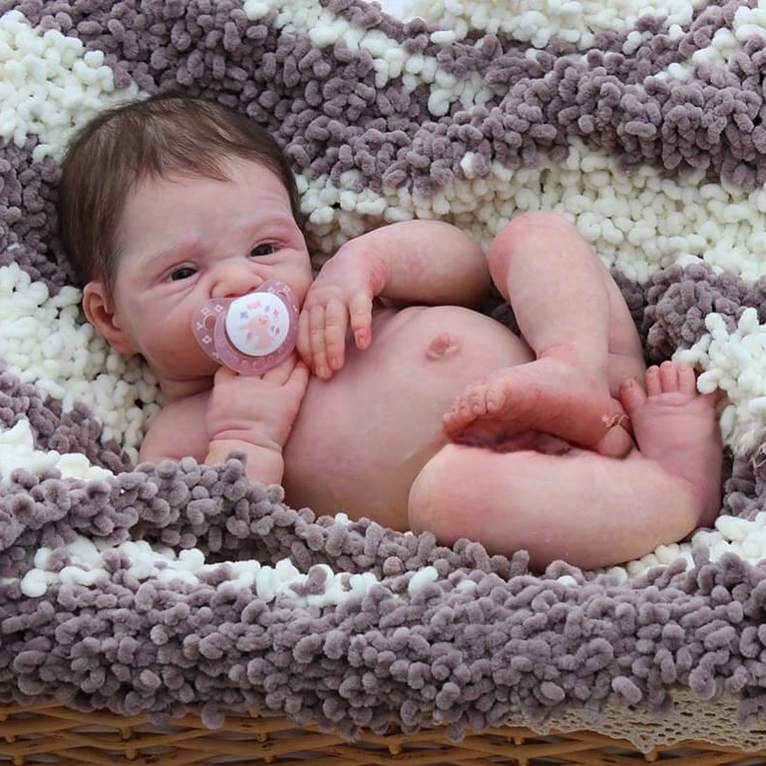 Baby June, Awake Full Body Silicone Reborn Baby Girl