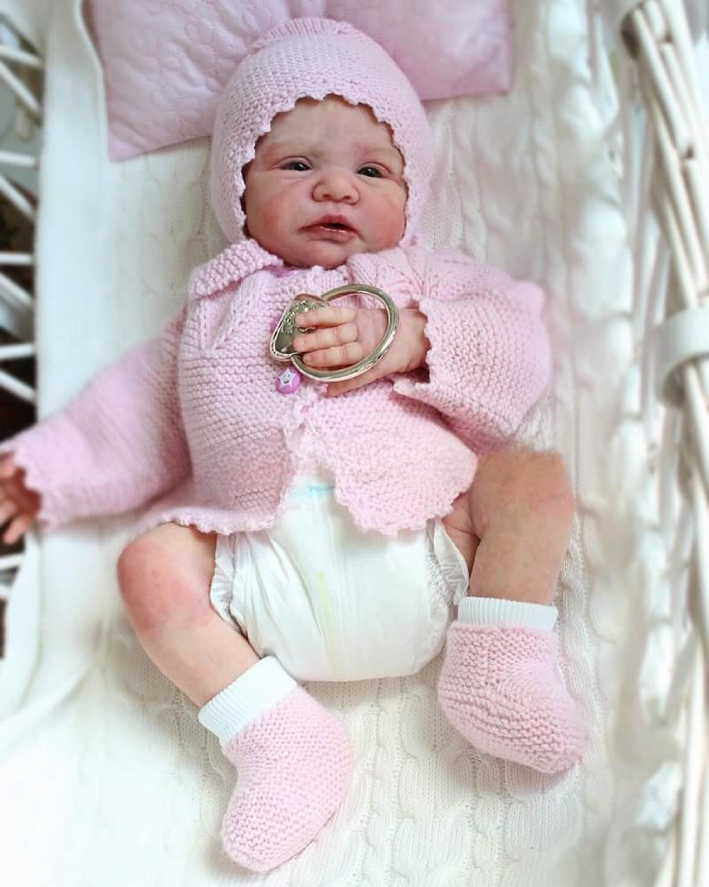 Baby June, Awake Full Body Silicone Reborn Baby Girl